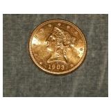 1903 S $10 GOLD Eagle NICE !!!