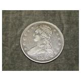 1837 Capped Bust Half Dollar VF detail to me U gra