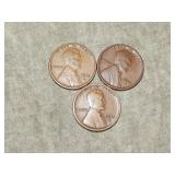 1913 S & (2) 1913 D Lincoln Cents decent coins