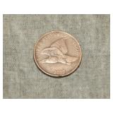 1858 Flying Eagle Cent Decent coin