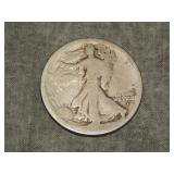 1916 D Obv. Mint mk Walking Liberty Half Dollar