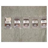 5 1/2 Troy ounce .999 Silver Bars 2.5 ozt