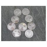 9 1/2 Troy Ounce .999 SILVER Rounds 4.5 ozt