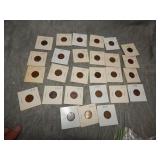 27 Indian Head Cents in VF + condition...