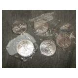5 American SILVER Eagles .999 Silver 1 ozt Coins