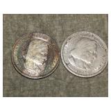 Paif of 1893 Columbian Expo Half Dollars