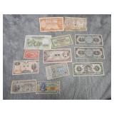 US MPC's & group of Vintage Foreign Currency