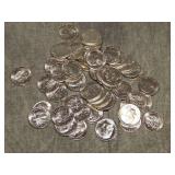 ROLL of 50 UNC !!! 1959 D SILVER Roosevelt Dimes