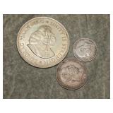 Vintage South Africa SILVER coins 1.14 ozt