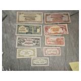 WWII Japanese Occupation UNC set Malaya RARE THUS