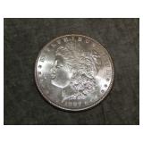 1887 P Morgan SILVER Dollar UNC to me U Grade