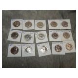 15 Kennedy PROOF 40% Half Dollars