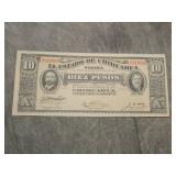 1914 10 Peso Mexican Revolution Pancho Villa UNC !
