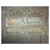 Vintage Canadian Currency 1937 & UP