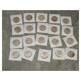 20 Kennedy 90% SILVER 1964 Half Dollars