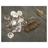 50 Roosevelt SILVER Dimes all 1953 D UNC !!!