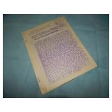 1938 Jeddara V1N1 Fanzine Review of 3rd Worldcon