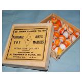 (25) M. Gropper & Sons ONYX MARBLES w/ Box No. 50