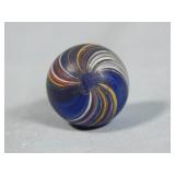 Antique Multi-Color INDIAN Blue Base Marble 0.638'