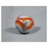 Akro/Peltier? Swirl Orange/White Marble 0.618'