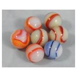 (7) Peltier Pee Wee Marbles 0.5'