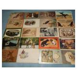 (20) Various Antique Animal Postcards
