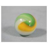 Akro Agate Yellow & Green Popeye Marble 0.574'