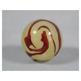 Akro Agate Lemonade Oxblood Marble 0.652'