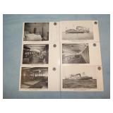 (6) Pre 1907 C& B Line STEAMER Postcards