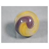 Akro Agate Purple & Yellow Popeye Marble 0.748'