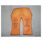 c. 1907 LEATHER POSTCARD w/ Match Striker