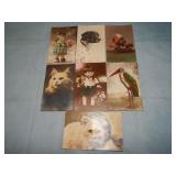 (7) Early GOOGLY EYED Postcards