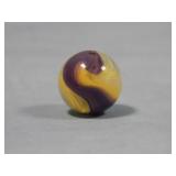 Akro Agate Purple & Yellow Popeye Marble 0.744'