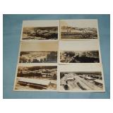 (6) Post 1907 WWI CAMP PIKE RPPC Postcards