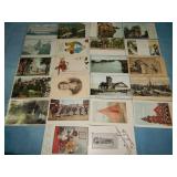 (22) c. 1906-08 ASSORTED Postcards