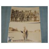 (2) c. 1916 GENERAL PERSHING & OTHERS RPPC