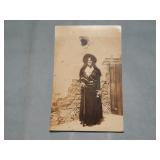MEX. REVOLUTION INDIAN GIRL SOLDIER RPPC Postcard
