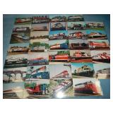 (33) Vintage RAILROAD Postcards