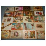 (20) Antique THANKSGIVING DAY Postcards