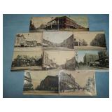(10) Antique STREET VIEW Postcards