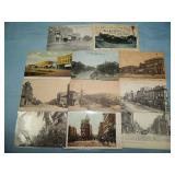 (10) Antique STREET VIEW Postcards