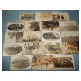 (18) MEXICAN REVOLUTION ARMY RPPC Postcards