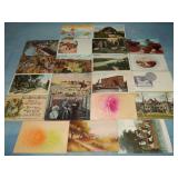 (21) Various Antique Postcards