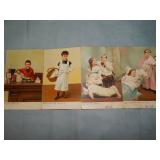 (4) c. 1908 CHROMOLITHOGRAPH CHILDREN Postcards