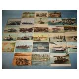 (26) Antique FERRY Postcards