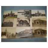 (9) Antique TECUMSEH NEBRASKA Postcards