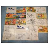 (20) Vintage Risque COMEDY Postcards