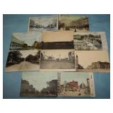 (10) Antique STREET VIEW Postcards