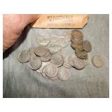 40 Buffalo Nickels 1937 D - 1938 D  Nice