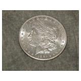 1891 S Morgan SILVER Dollar UNC to me U Grade